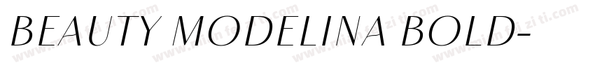 Beauty Modelina Bold字体转换